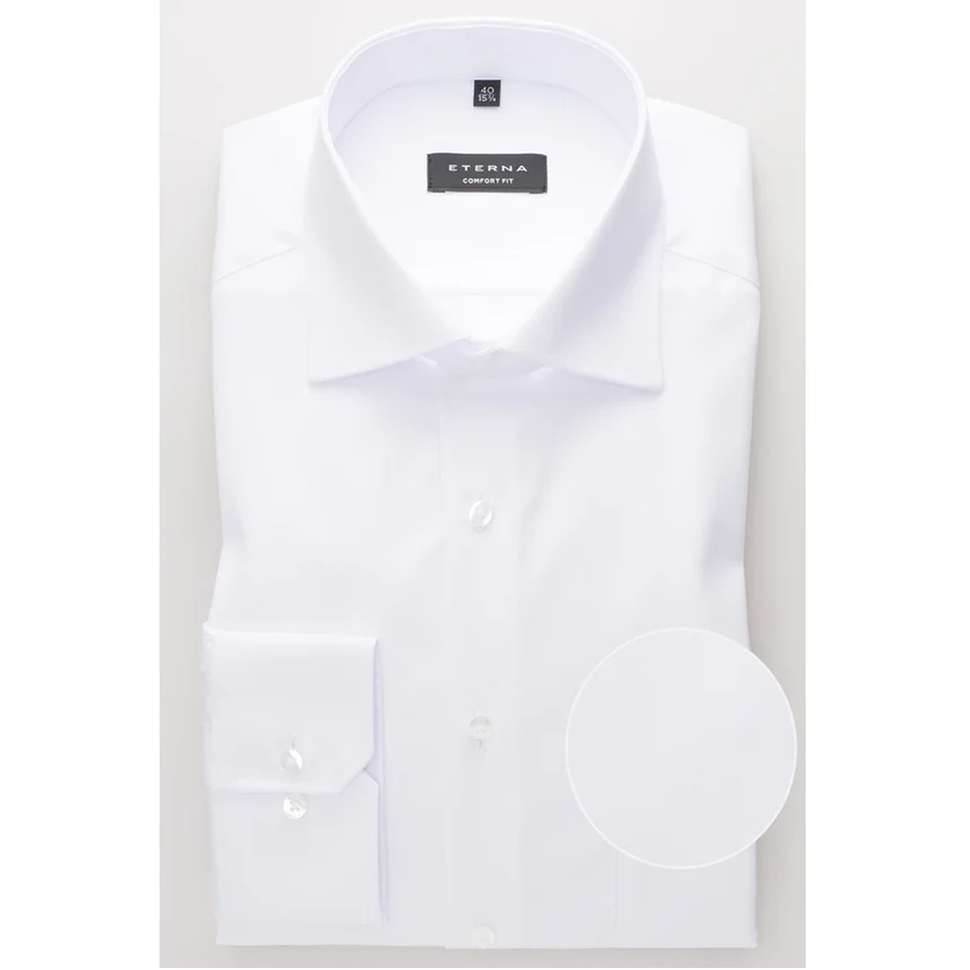 Eterna 8817 00 E19K White Comfort Fit Long Sleeve